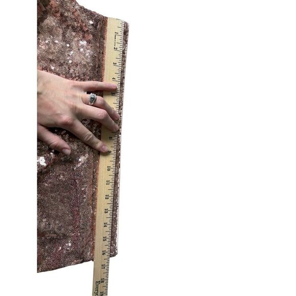 Torrid Pull-On Wide Leg Sequin High-Rise Pants size 00R US M 10 Champagne Beige - Picture 7 of 9